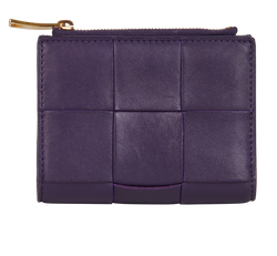 Bottega Veneta Intrecciato Cardholder, Leather, Purple, E, 2*